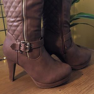 High heel high boots